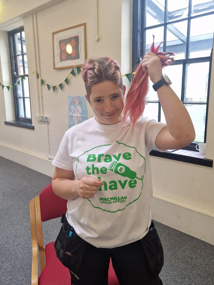 Claire Merrick raises £1000 for Macmillan 